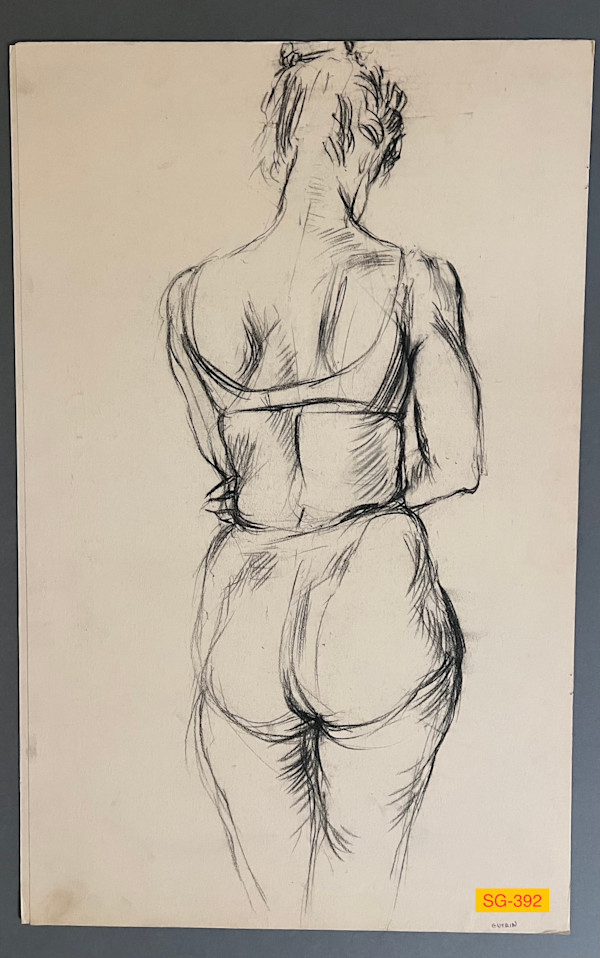 Untitled (Figure Drawing, Female Model at FSU) by Spence Guerin
