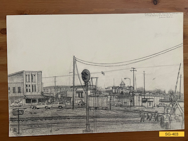 Palestine, Texas, Old Downtown, Overlooking Missouri Pacific / Union Pacific R.R. by Spence Guerin
