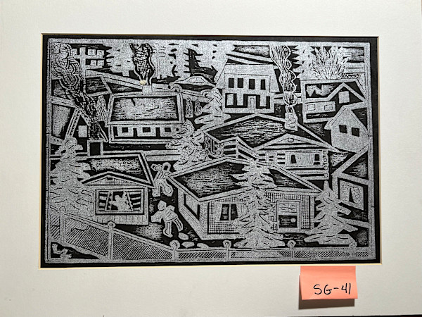 Anchorage suburbs in winter. by Spence Guerin