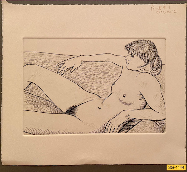 Nude on Couch by Spence Guerin