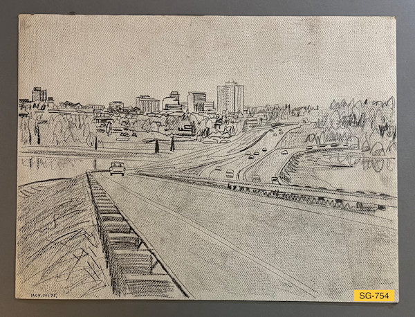 View of Anchorage from Minnesota Drive, 1975 by Spence Guerin