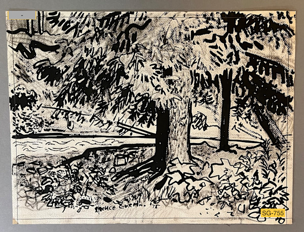 Untitled (Alaska Landscape Drawing) by Spence Guerin