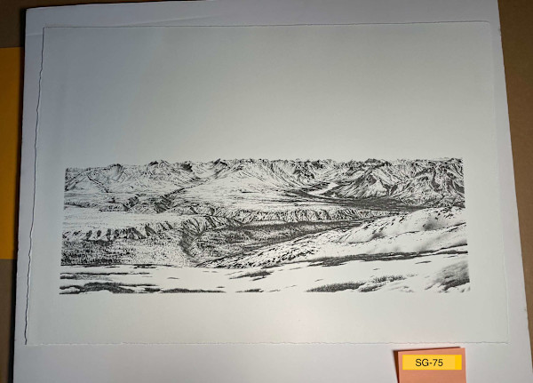 View of the Chugach Mountains, from Gunsight Mountain by Spence Guerin