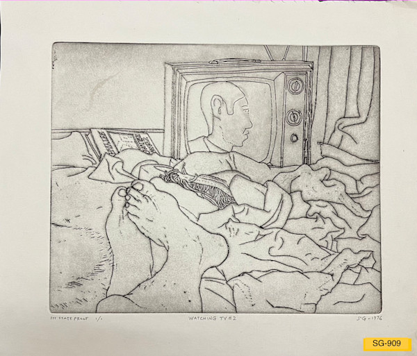Watching TV #3 by Spence Guerin