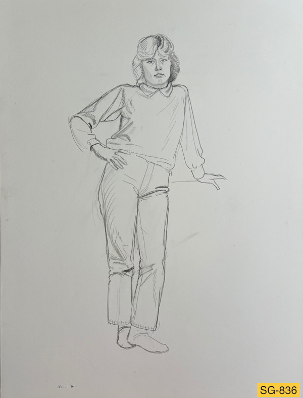 Untitled (Young Woman Standing, Clothed) by Spence Guerin