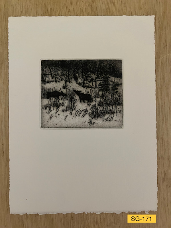 Wasilla Winter Moose #4 by Spence Guerin