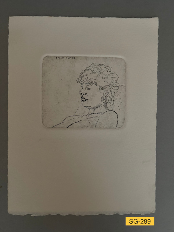 Rebecca etching #1 by Spence Guerin