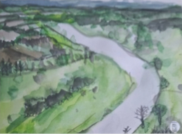 Scottish borders River Tweed by Yvonne Cavens, Image 1.