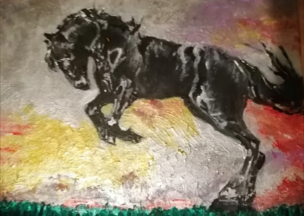 The Black horse by Yvonne Cavens, Image 7.