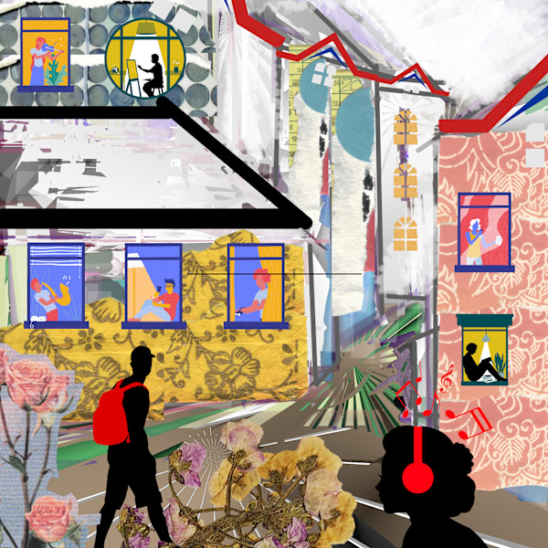 Street scene by Yvonne Cavens, Image 2.