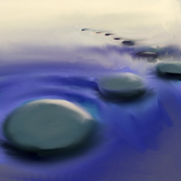 Stepping stone by Yvonne Cavens