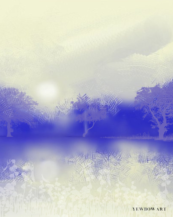 Blue Hues by Yvonne Cavens
