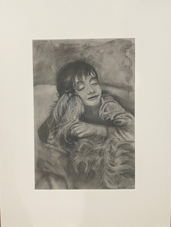 Max and his puppy by Holly Diann Harris