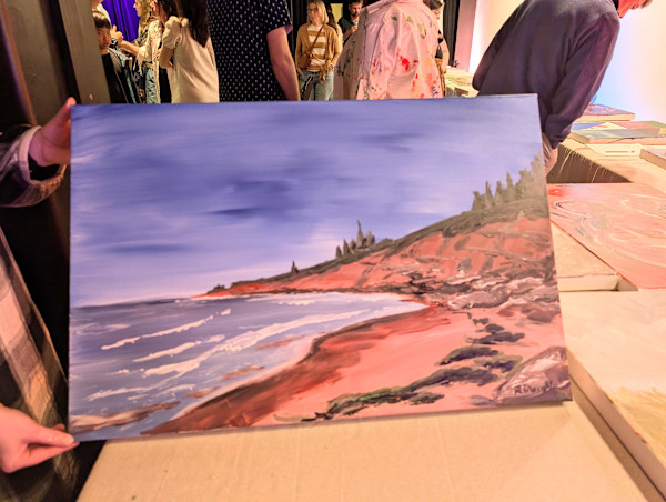 My Kind of Beach - ArtLove Live Speed Painting Competition by Rebeka Darylin