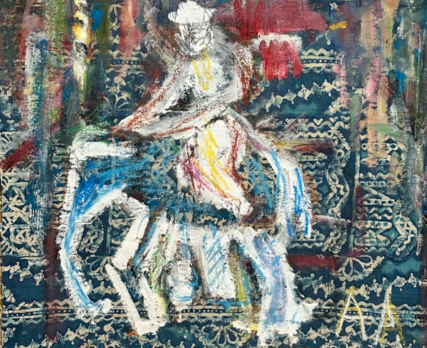 Man On A Horse by Vera Gutkina