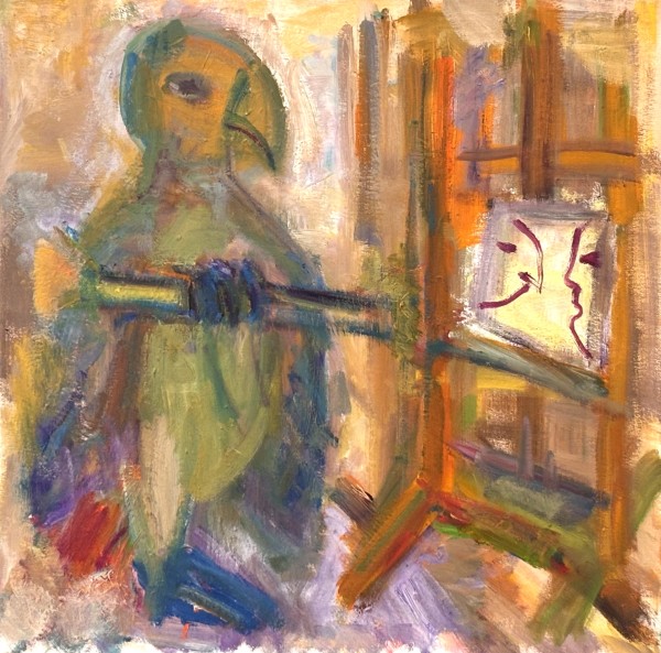 Painting Bird by Vera Gutkina