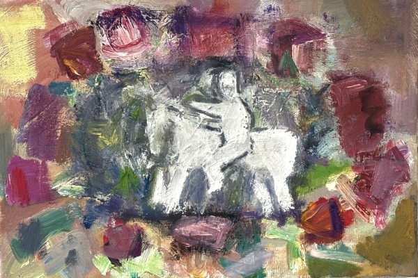 Horseman With Roses by Vera Gutkina