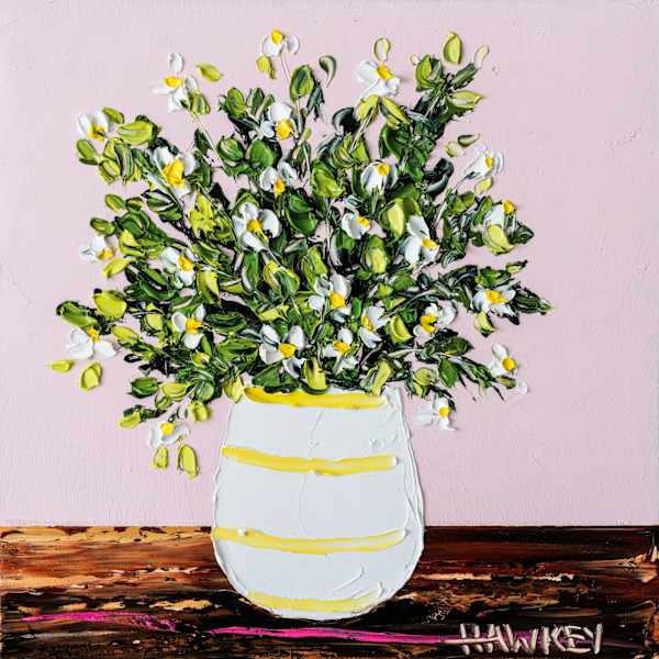 Daisies In A Vase 5 by angela Hawkey