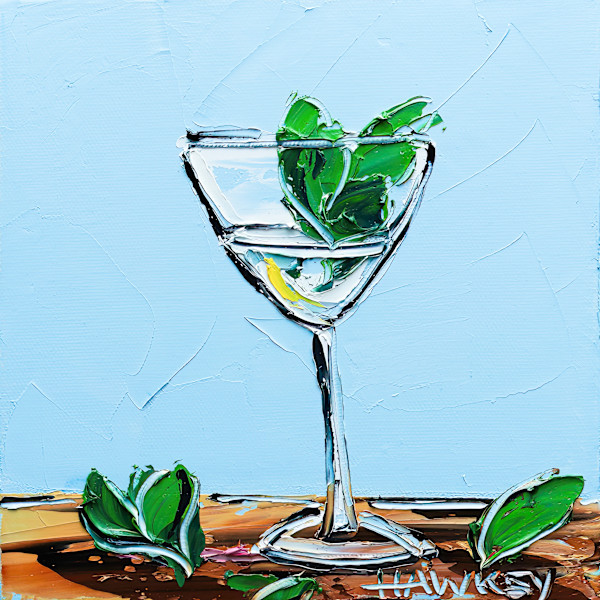 Gin And Tonic With Mint by angela Hawkey