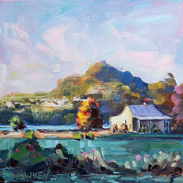 Sunlit House by angela Hawkey