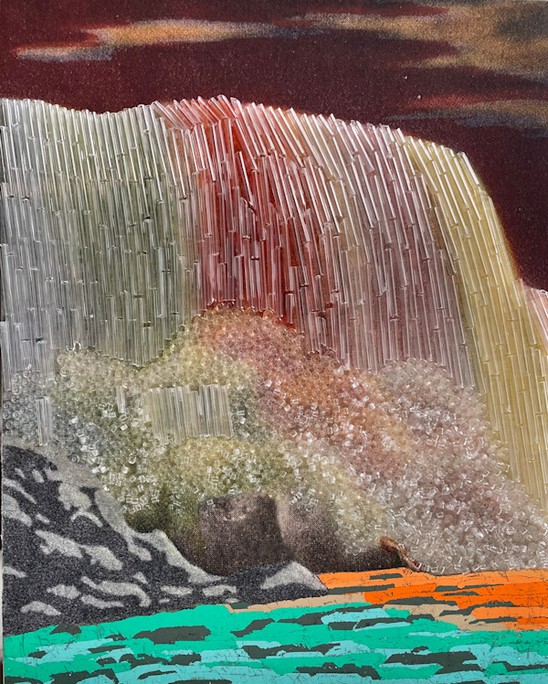Night Rainbow Falls 1 by Mary Jo Karimnia, Image 1.