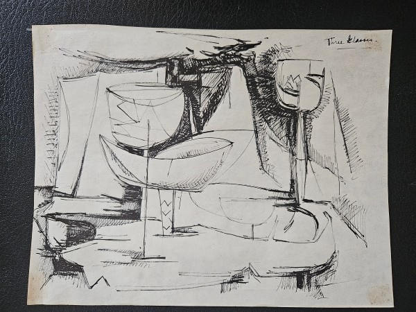 Untitled- three glasses by Joseph McCullough