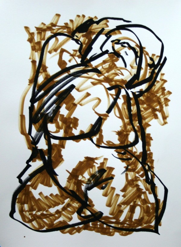 Nude Black Line by Judith Beale