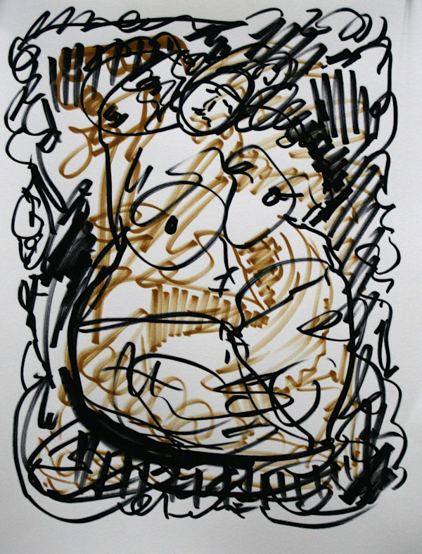 Nude Drawing No 4206 by Judith Beale