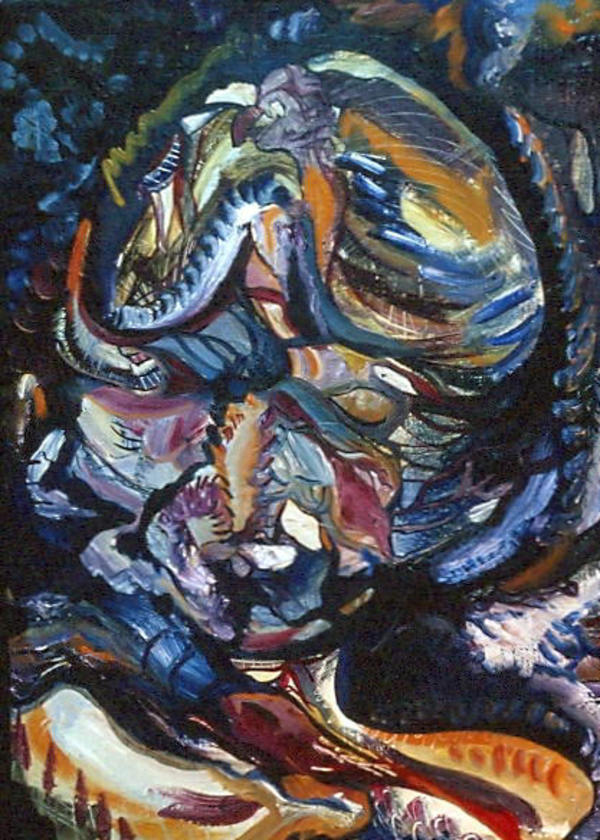 Self Portrait Painting No 34 by Judith Beale
