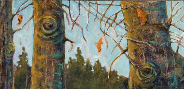 Fall Stillness I (Triptych) by Cheryl Potter
