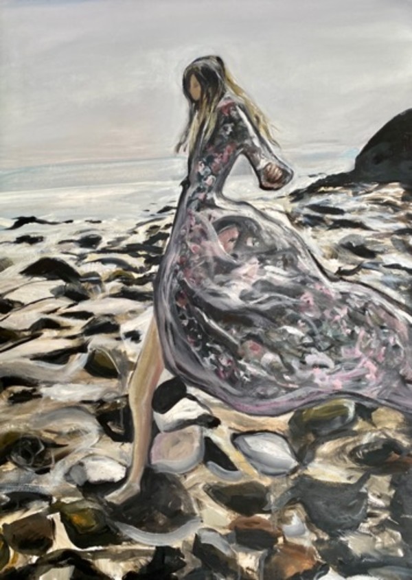 Famara con pinceladas by Sherezade Morales Lanzarote Artist, Image 1.