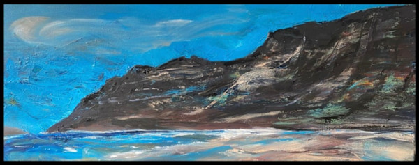 Risco de Famara con pinceladas by Sherezade Morales Lanzarote Artist, Image 1.