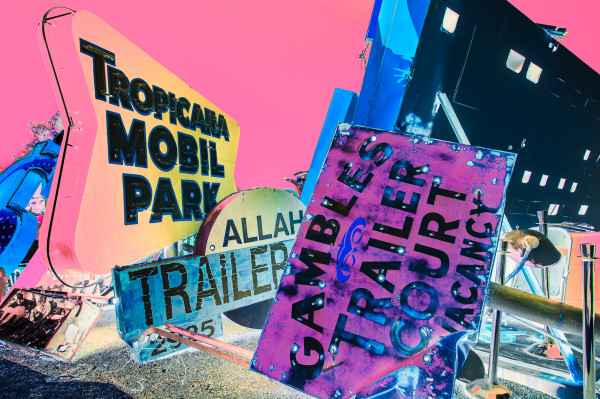 Inverted Realities - Tropicana Mobile Park by Peter Mendelson