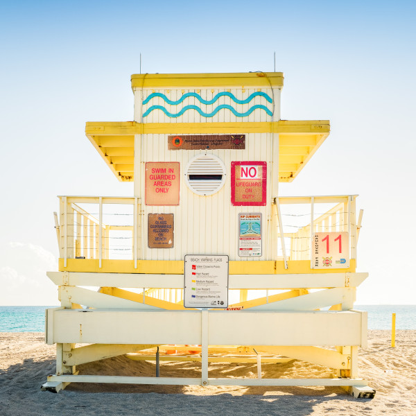 Haulover Beach Lifeguard Stand 11 (Series 4 of 4) by Peter Mendelson