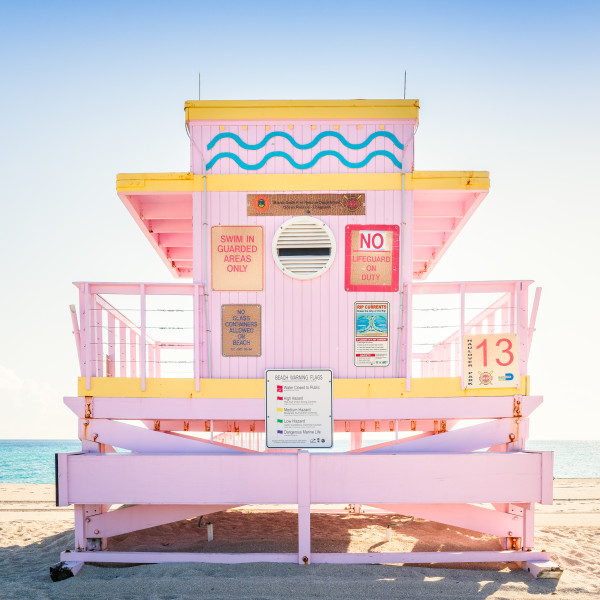 Haulover Beach Lifeguard Stand 13 (Series 2 of 4) by Peter Mendelson