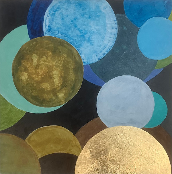 Circles in blue by Louise Richards-Green