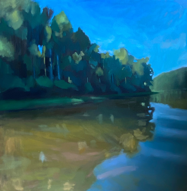 A Little Way Away II (Rivanna Reservoir) by Lindsay Heider Diamond