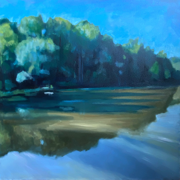 A Little Way Away I (Rivanna Reservoir) by Lindsay Heider Diamond