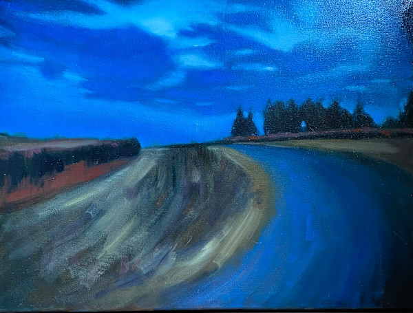 The Gravel Road At Dusk by Lindsay Heider Diamond
