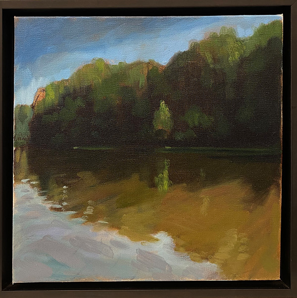 A Little Way Away II - Study (Rivanna Reservoir) by Lindsay Heider Diamond, Image 4.