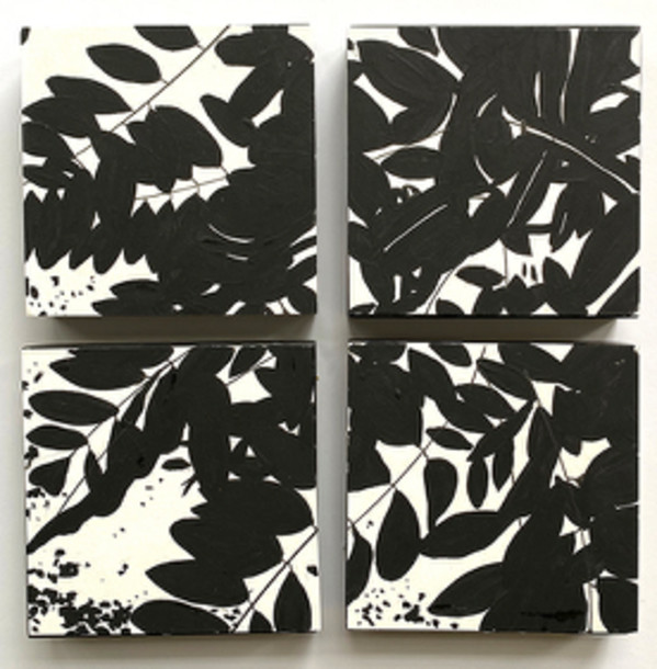 Notan Study (Green Leaves) by Lindsay Heider Diamond