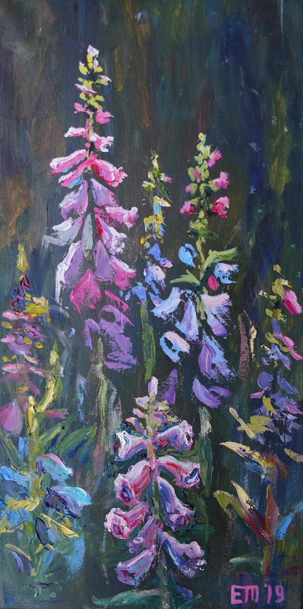 Violet flowers by Elena Turgeneva
