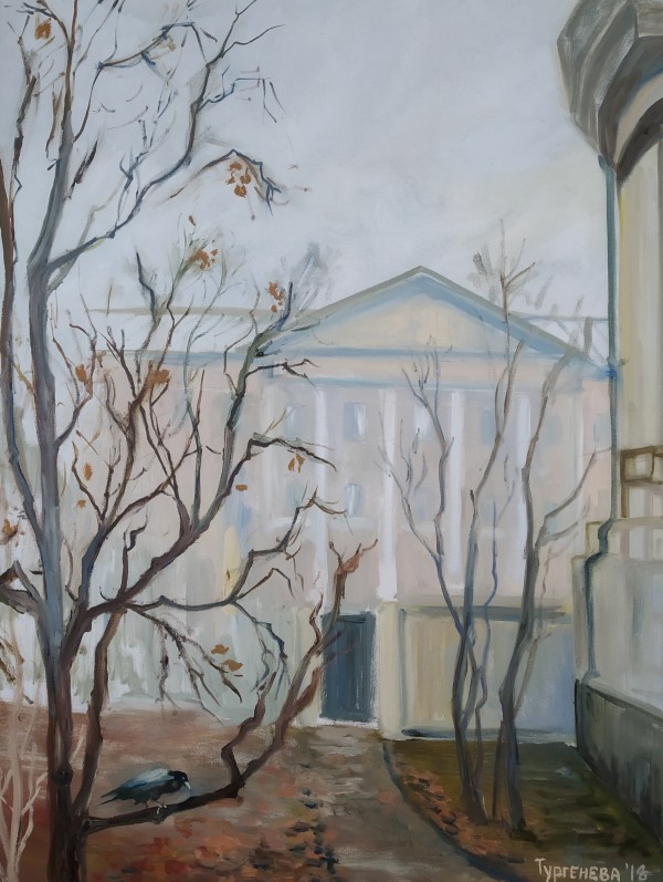 Foggy day on Taganka by Elena Turgeneva