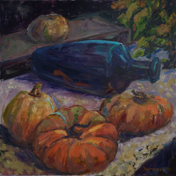 Still Life With Pumpkins by Elena