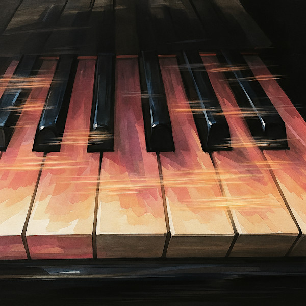 Piano illustration by michelle
