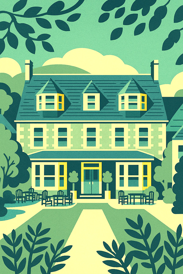 Sark Stocks in Green digital illustration by michelle