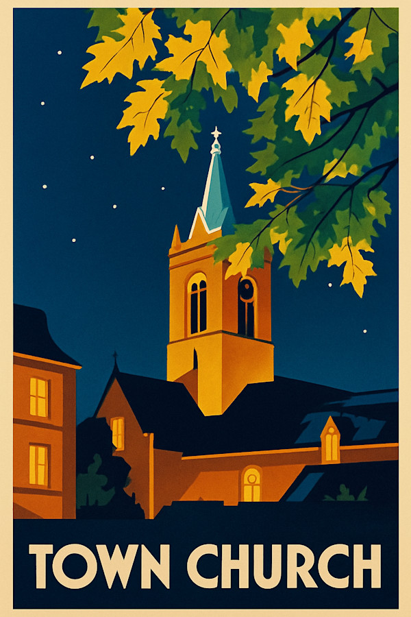 Town Church by michelle