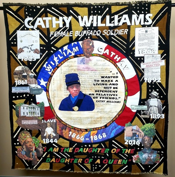CATHY WILLIAMS  a.k.a. WILLIAM CATHAY: Female Buffalo Soldier by Georgia Williams
