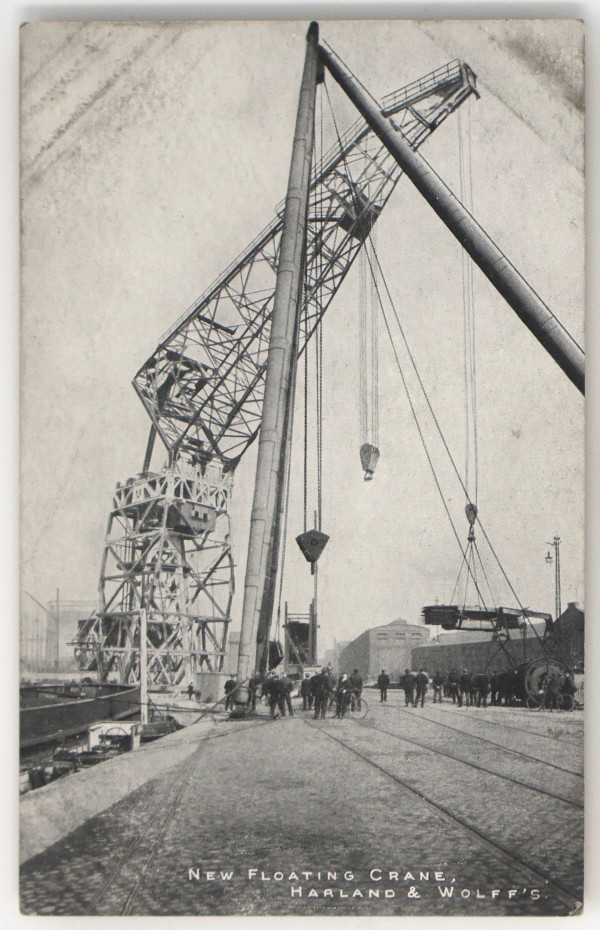 Postcard, Harland & Wolff Crane