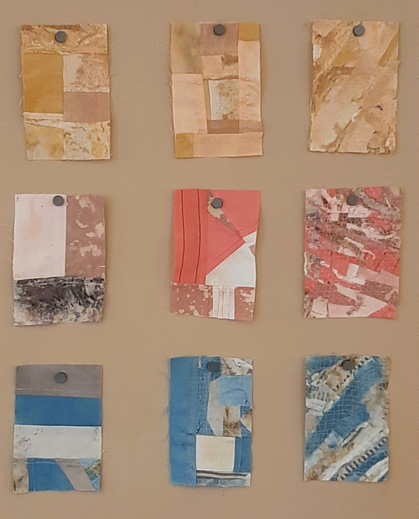 Mini Bojagi Inspired Fabric Collages by Paige St-Pierre